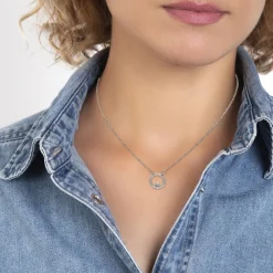 Collier par SC Crystal orné d'un véritable diamant blanc