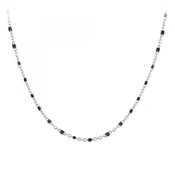 Collier perles noires par SC Bohème