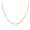 Collier perles rouge par SC Bohème