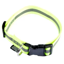 Collier Pour Chien Bande Réfléchissante 35cm Jaune
