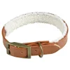 Collier pour Chien Wooly 40cm Cognac & Écru