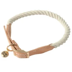 Collier Pour Chien Réglable City 43cm Écru