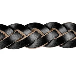 Collier pour Chien Réglable Tressé 50-70cm Noir