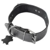 Collier Pour Chien 3XL Cuir 80cm Noir
