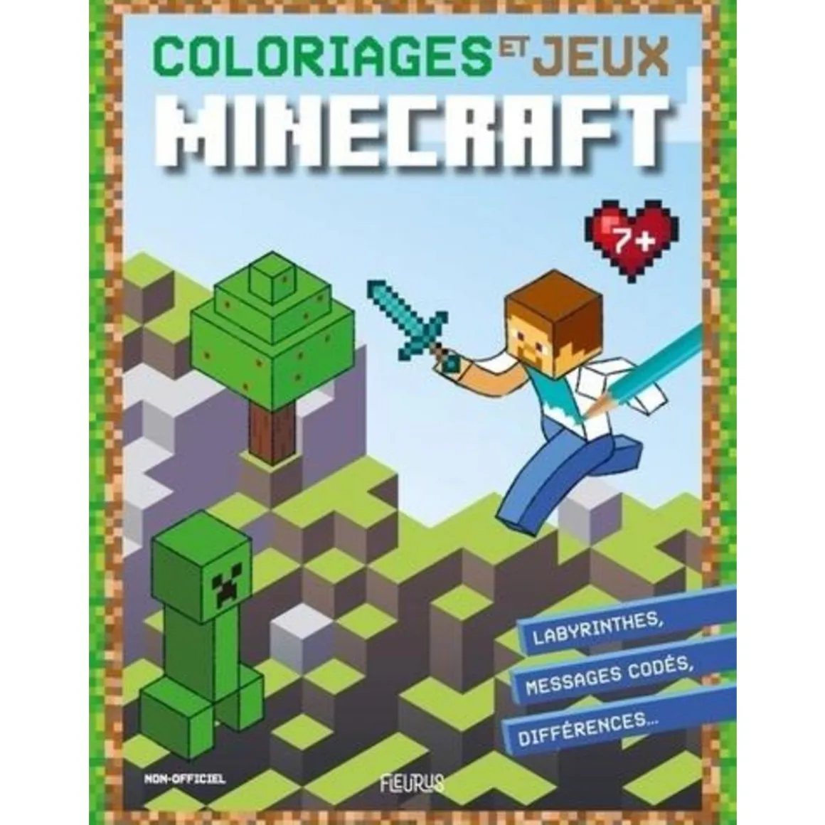COLORIAGES ET JEUX MINECRAFT, Michel Tran Adeline