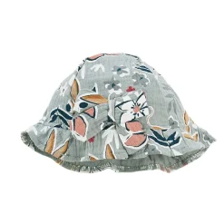 Combishort bébé et chapeau en gaze de coton Palaos