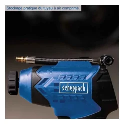 Compresseur portatif - SCHEPPACH - 20V IXES - Affichage LED - 7 bars - 6 access inclus - sans batterie ni chargeur - C-AC20-X