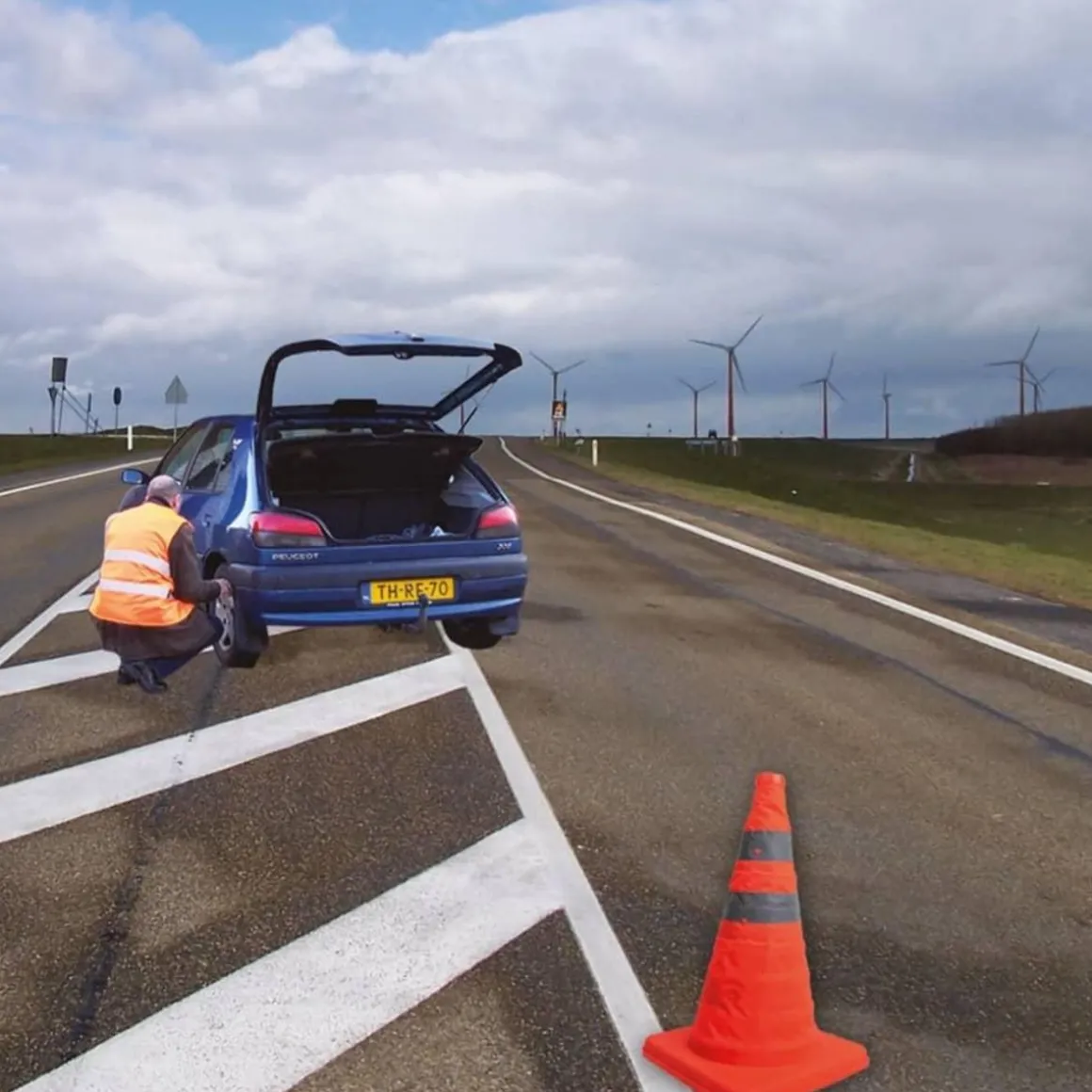 Cone de signalisation pliable ProPlus