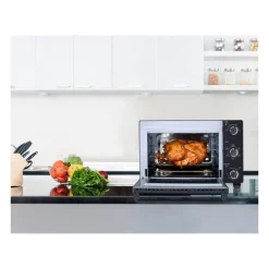 CONTINENTAL EDISON CEMF28B2 - Minifour electrique 28L noir - 1500W - Rotissoire, Convection naturelle