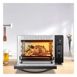 CONTINENTAL EDISON CEMF38DIG - Minifour electrique 38L noir - 1600W - Rotissoire, Convection naturelle