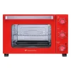 CONTINENTAL EDISON CEMF35R - Minifour electrique 35L rouge - 1500W - Rotissoire, Convection naturelle