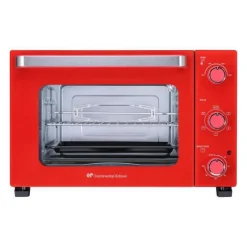 CONTINENTAL EDISON CEMF35R - Minifour electrique 35L rouge - 1500W - Rotissoire, Convection naturelle