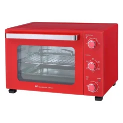 CONTINENTAL EDISON CEMF35R - Minifour electrique 35L rouge - 1500W - Rotissoire, Convection naturelle