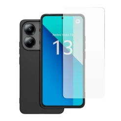 Coque arrière semi-rigide & Protège-écran en verre trempé pour REDMI note 13