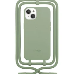 Coque avec cordon iPhone 14 Plus Tour de cou vert