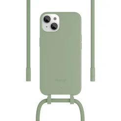 Coque avec cordon iPhone 14 Plus Tour de cou vert
