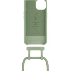 Coque avec cordon iPhone 14 Plus Tour de cou vert