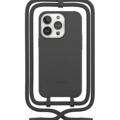 Coque avec cordon iPhone 14 Pro Tour de cou noir