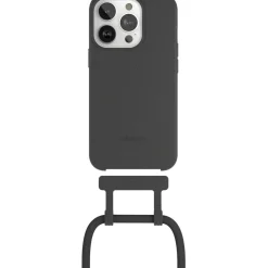 Coque avec cordon iPhone 14 Pro Tour de cou noir