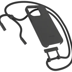 Coque avec cordon iPhone 14 Pro Tour de cou noir