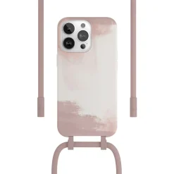 Coque avec cordon iPhone 13 Pro Tour de cou rouge