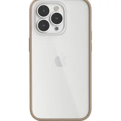 Coque bumper iPhone 14 Pro transparent Taupe