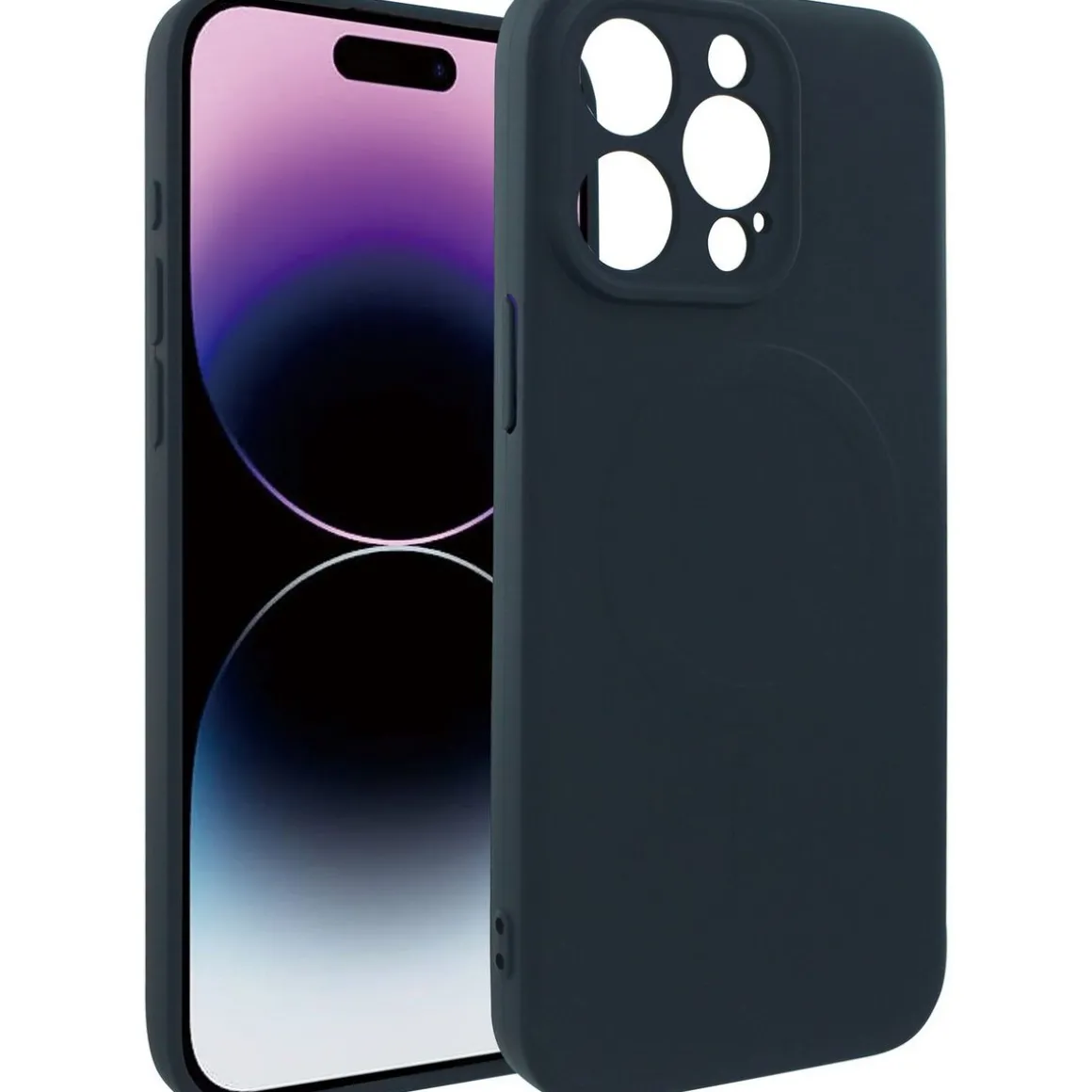 Coque magnétique pour iPhone 15 Pro Max - Bleu foncé