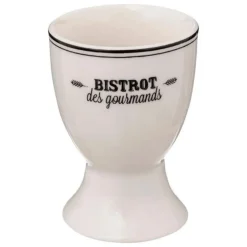 Coquetier en Porcelaine Bistrot 7cm Blanc