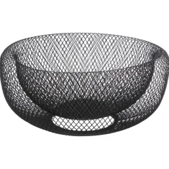 Corbeille noire métal 27 cm