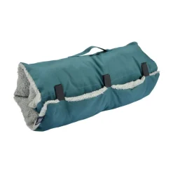 Couchage de voyage en sherpa - 80 x 50 cm - Bleu