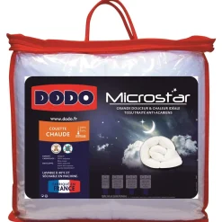 Couette chaude microfibre anti acariens DODO MICROSTAR 400 g/m²
