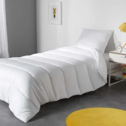 Couette Microfibre Confort 140x200cm Blanc