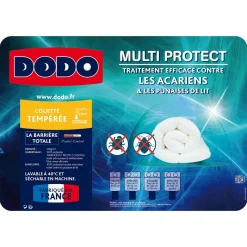 Couette tempérée anti-acariens 300g/m² MULTI PROTECT