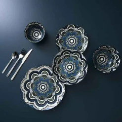 Coupelle en Céramique Mandala 57cl Bleu