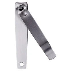 Coupe-Ongles en Acier Brossé Beauty 8cm Argent