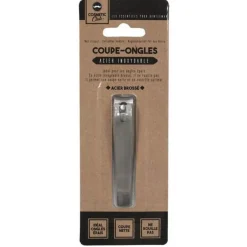 Coupe-Ongles en Acier Brossé Beauty 8cm Argent