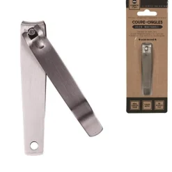 Coupe-Ongles en Acier Brossé Beauty 8cm Argent