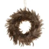 Couronne de plumes pintade 26 cm