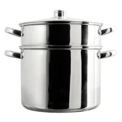 Couscoussier en Inox Induction 8L Argent