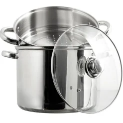 Couscoussier en Inox Induction 8L Argent