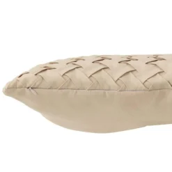 Coussin Déco Tissé 43x43cm Naturel