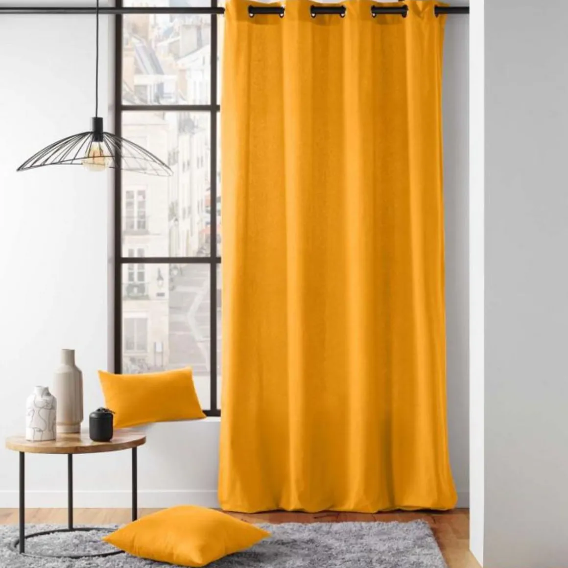 Coussin Déco Twily 45x45cm Jaune