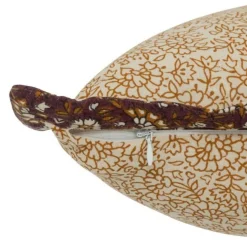 Coussin Déco à Volant Indie 38x58cm Beige