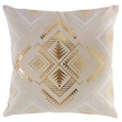 Coussin Déco Déhoussable Cybele 45x45cm Beige