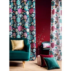 Coussin Déco Velours Winteria 30x50cm Bleu