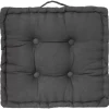 Coussin de Sol Dorian 40x40cm Gris Foncé