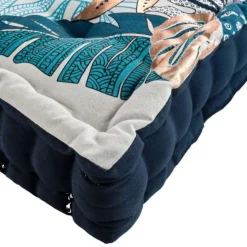 Coussin de Sol Déco Alianor 45x45cm Naturel