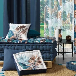 Coussin de Sol Déco Alianor 45x45cm Naturel