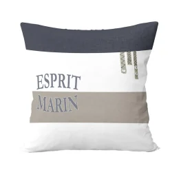 Coussin en coton 40x40 cm ESPRIT MARIN, par Soleil d'Ocre