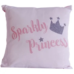 Coussin enfant design Princess - L. 40 x l. 40 cm - Rose